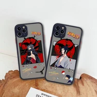 naruto uzumaki uchiha itachi sasuke phone case for iphone 13 12 11 pro max mini xs 8 7 plus x se 2020 xr matte transparent cover