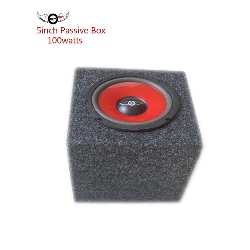 

1 комплект/лот 5-дюймовая автомобильная аудиосистема деревянная коробка с динамиком модифицированный сабвуфер 100 Вт акустика в машину пассивный корпус