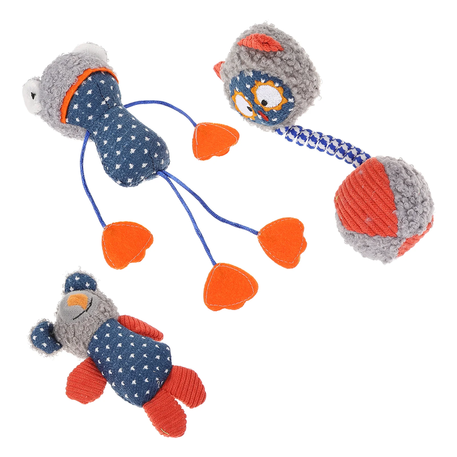 

3 шт., плюшевые игрушки для кошек