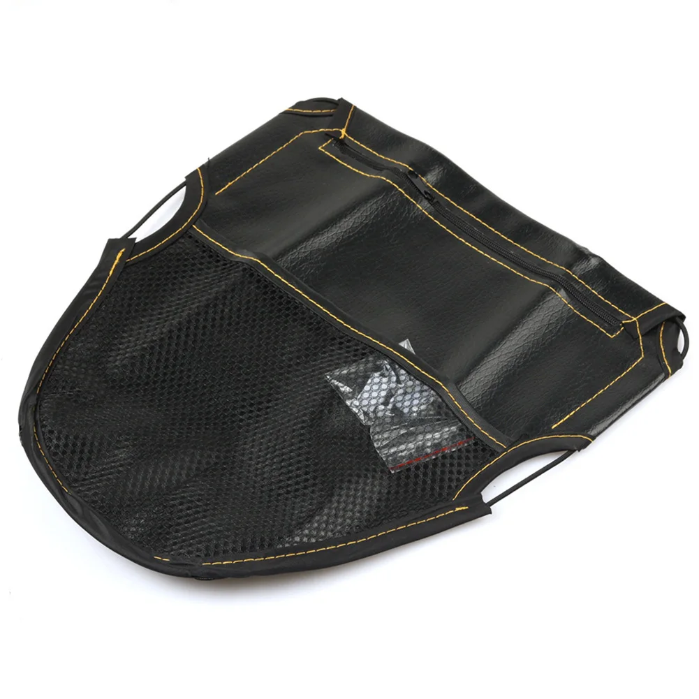 

Motorcycle Scooter Seat Bag Under Seat Storage Bag Organizer PU Leather Under Seat Storage Pouch Bag Dual Pockets Organizer