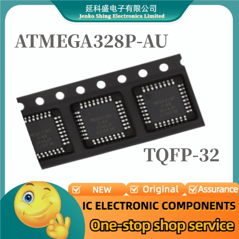 

ATMEGA328P ATMEGA328P-AU TQFP32 AVR 20MHz 32KB MCU Microcontroller Integrated Circuit SOP32
