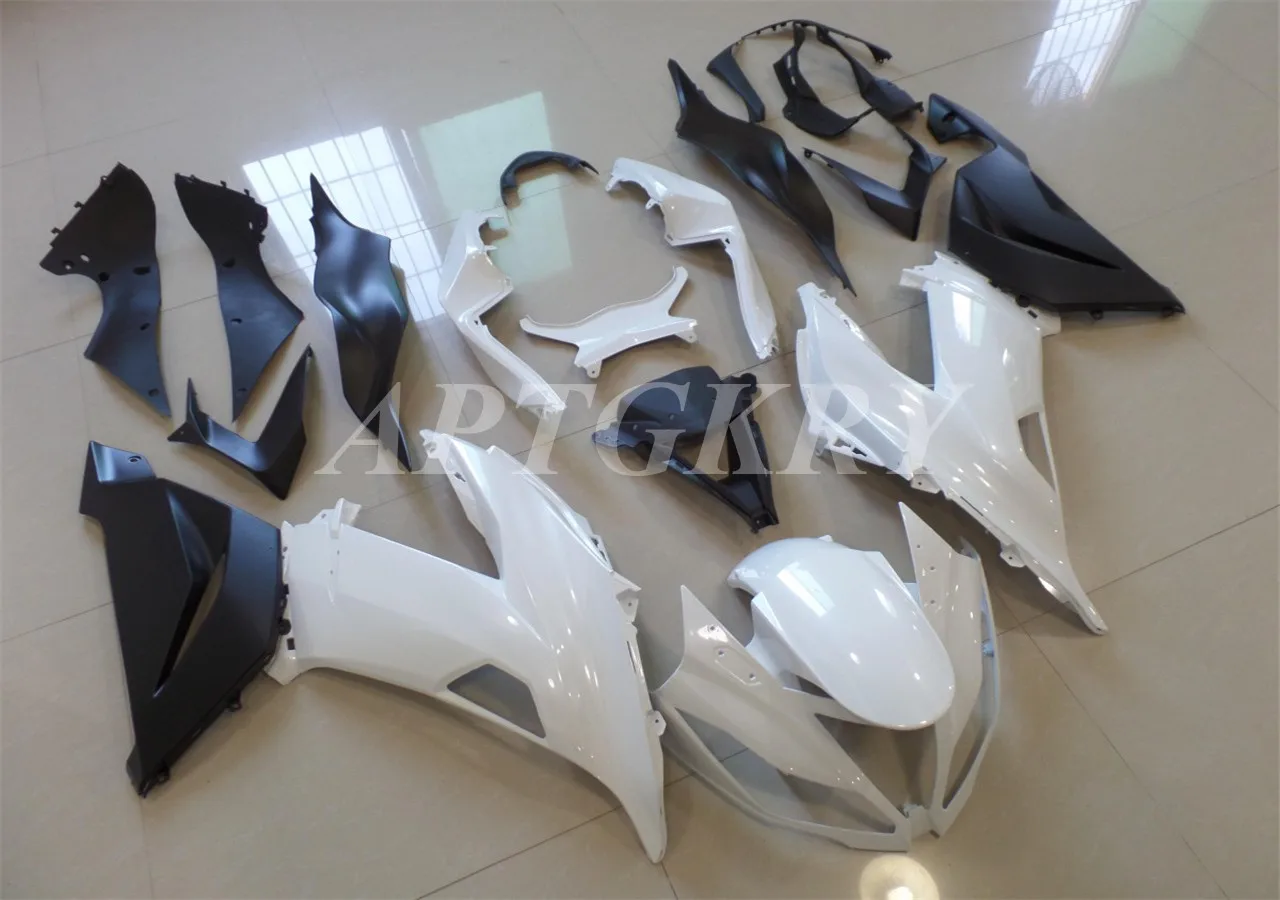 

New ABS Plastic Shell Motorcycle Fairing kit Fit For Kawasaki Ninja ZX6R 636 ZX-6R 2013 2014 2015 2016 2017 2018 White