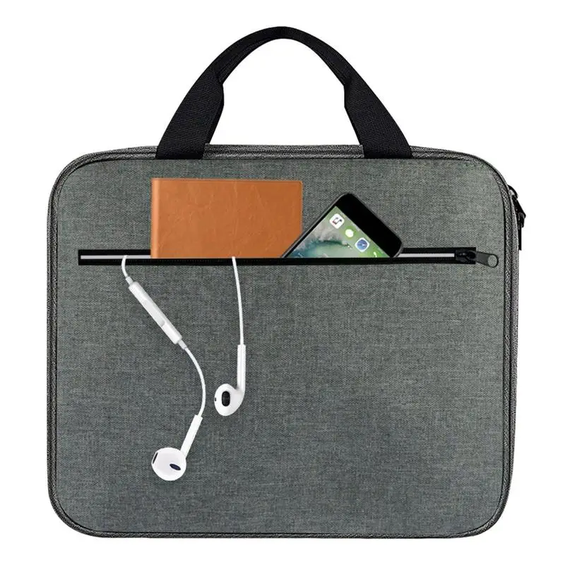 

Universal Tablet Bag Laptop Briefcase Storage Bag Shockproof Laptop Case Convenient Multipurpose Organizer For Work & Travel For