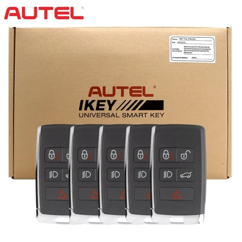 

Autel IKEYLR005AL, 5 шт., подходит для смарт-ключа Land Rover Style, 315/433 МГц, 5 кнопок
