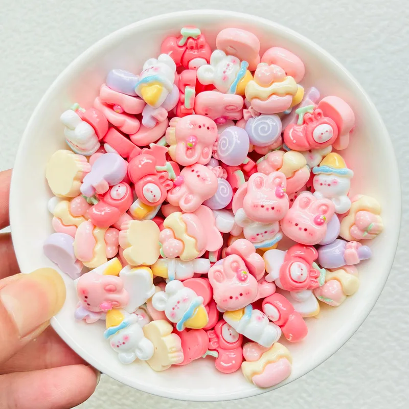 30 шт. новинка искусственная Статуэтка из смолы для мороженого ремесла с плоским