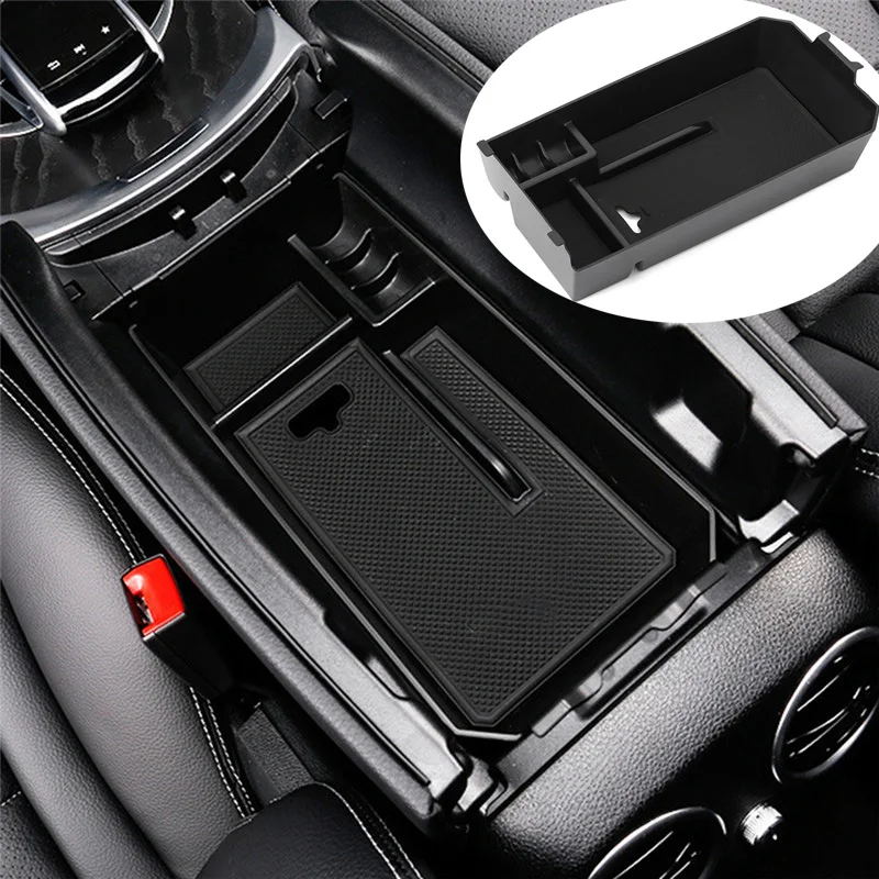 

For Mercedes Benz C GLC Class 15-20 Central Console Armrest Organizer Tray Storage Box C180 C200 C260 C300 GLC200 GLC260 GLC300