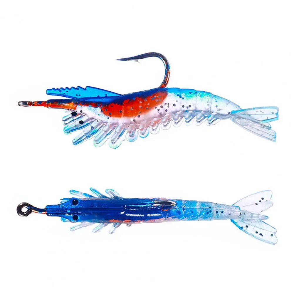 

Useful Shrimp Lures Durable Mini Lake Sea Fishing Artificial Fake Soft Shrimp Baits Vivid Appearance Soft Baits for Angler