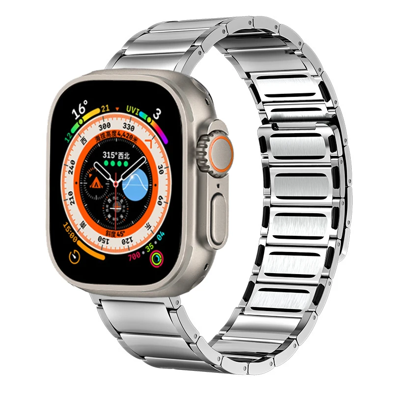 Latest Stainless Steel for Apple Watch 8 45mm 41MM Magnetic Strap Bracelet for Iwatch Ultra 49MM 7 6 5 4 SE 44MM 40MM 42MM 38MM