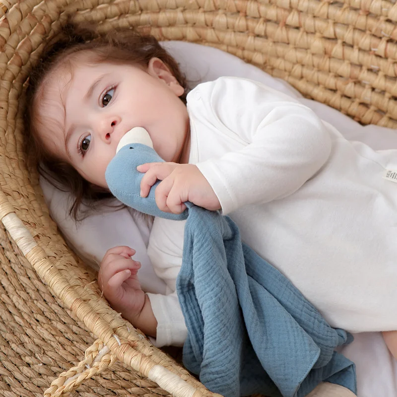 

Baby Soothing Towel Soft Duck Doll Cotton Teether Infant Comfort Sleep Nursing Cuddling Blanket Toys Kids Bib Towels Newborn Toy