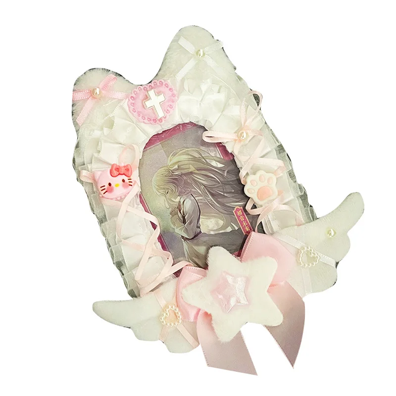 Sanrio аниме периферийный Diy ручной работы рукав для карт отделенный материал Hello Kitty