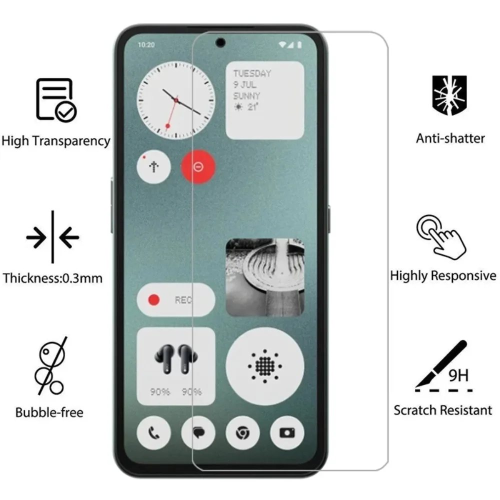 5 шт. закаленное стекло для телефона ничего CMF 1 стеклянная Защита экрана 2