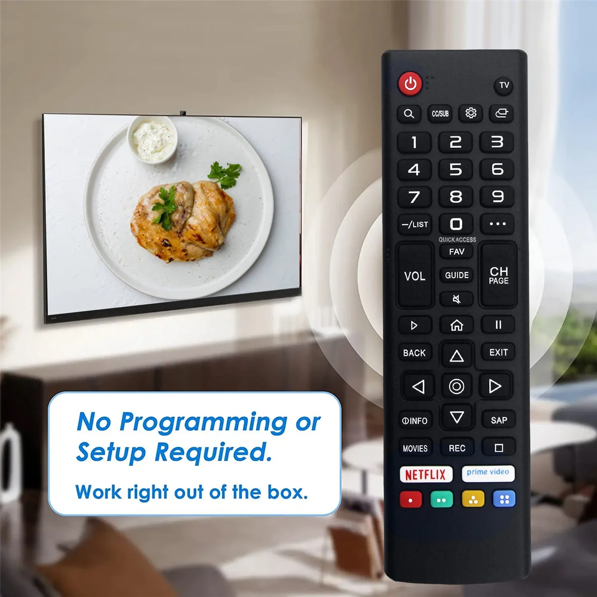 AKB76037002 замена пульта дистанционного управления для RCA 4K UHD Smart WebOS TV RWOSU6547 RWOSU5549