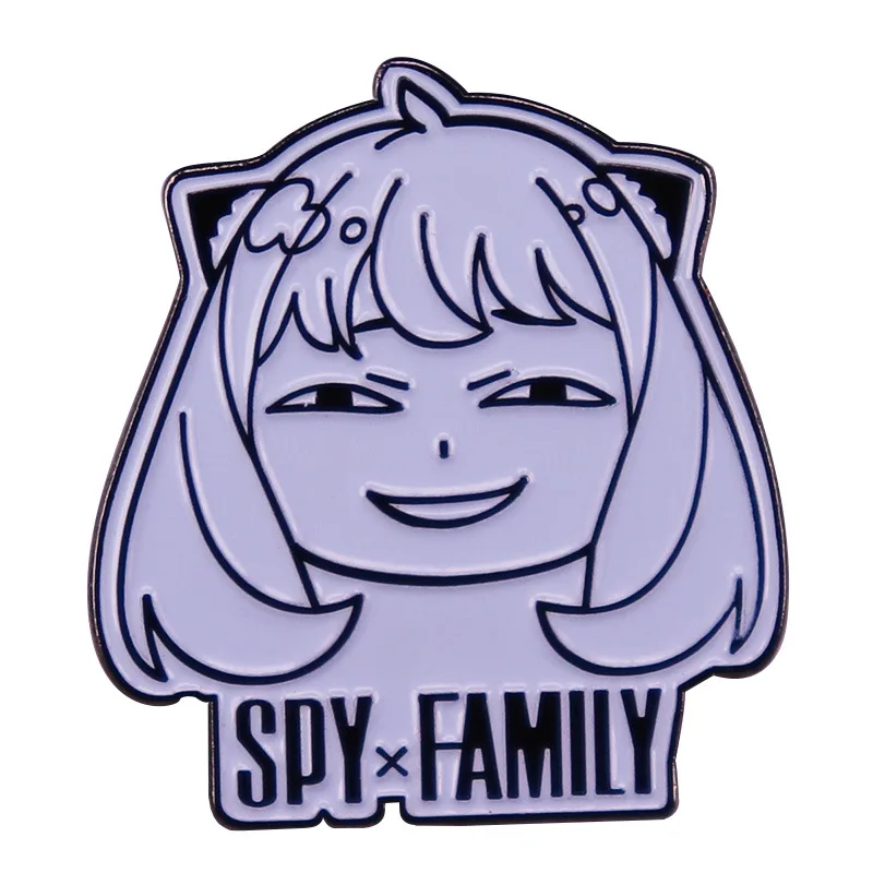 

Japanese Anime Collection Cartoon SpyxFamily Anya Forger Comic Brooch Metal Badge Backpack Clothes Jewelry Accessories Gift