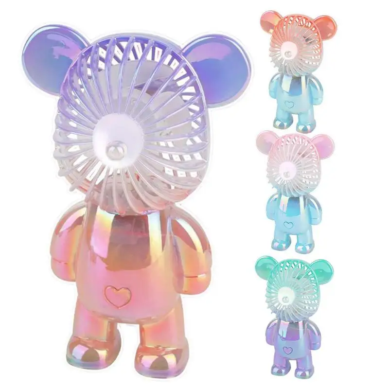 

Яркий мини-вентилятор в виде медведя с зарядкой от USB