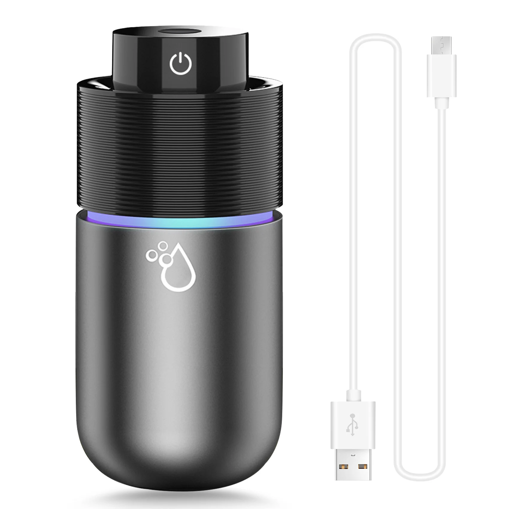 

Usb Car Essential Oil Diffuser Air Freshener,Colorful Led Lights 200Ml Home Aromatherapy Humidifier,Intermittent Mode 7Hours