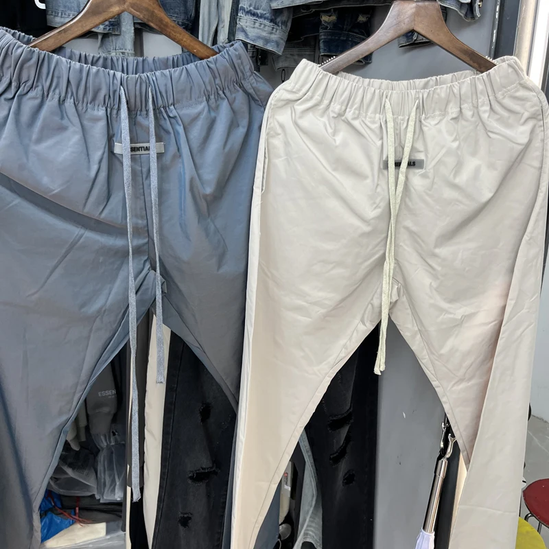 

Men Women Essentials Pants High Quality Real Photo Nylon Sweatpants American Hip Hop Streetwear ESSENTIALS Trousers