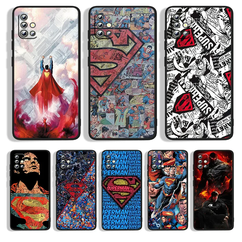 

Superhero Superman Phone Case For Samsung A22S A22 A21S A14 A13 A12 A11 A04S E A03S A02S A01 Core Black Soft Cover