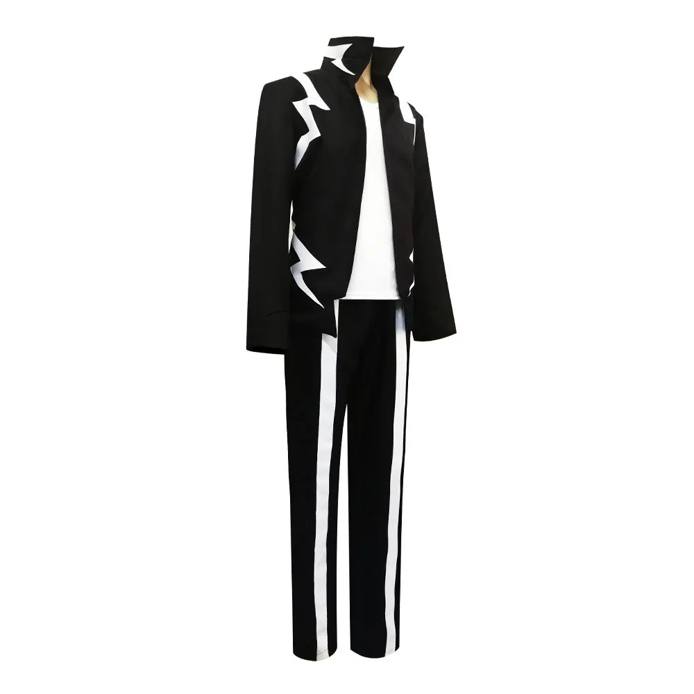 

Anime Cosplay Costume My Hero Academia Kaminari Denki Short Wigs Hairpin Black Uniform Suit Halloween Christmas Party Outfit