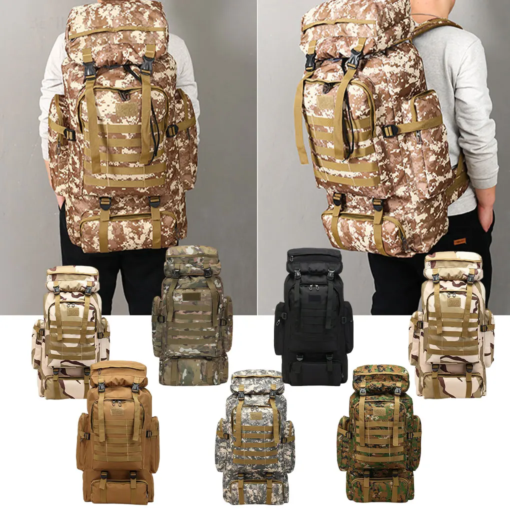 

Camping Rucksack Folding Convenient Wearable Backpack Easy Storage Knapsack Hiking Mountaineering Bags City camouflage