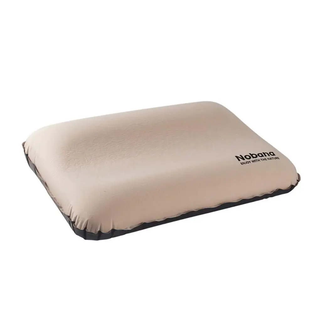 

3D Auto Inflating Pillow Portable Outdoor High Rebound Sponge Neck Protect Camping Pillow With Storage Bag