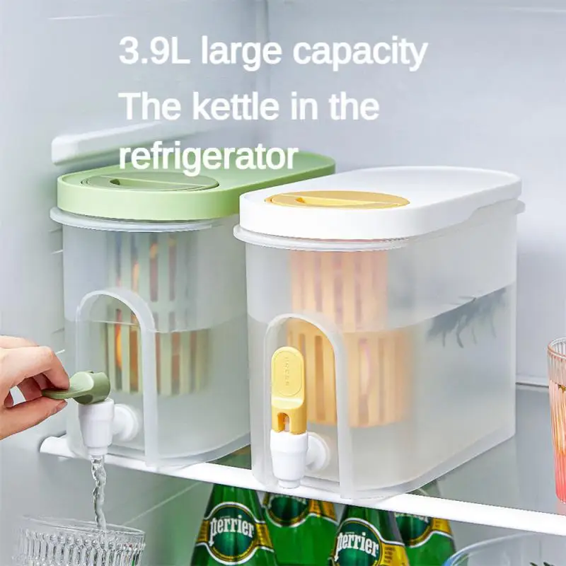 

Refrigerator Cold Kettle Household Large Capacity Cold Water Beverage Bucket With Faucet Cold Tea Fruit Tea Ice Kettle