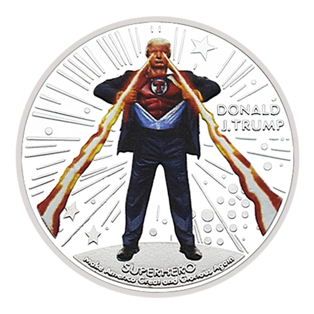 6 шт./набор серебряные монеты 2024 47-го президента США Дональд Трампа
