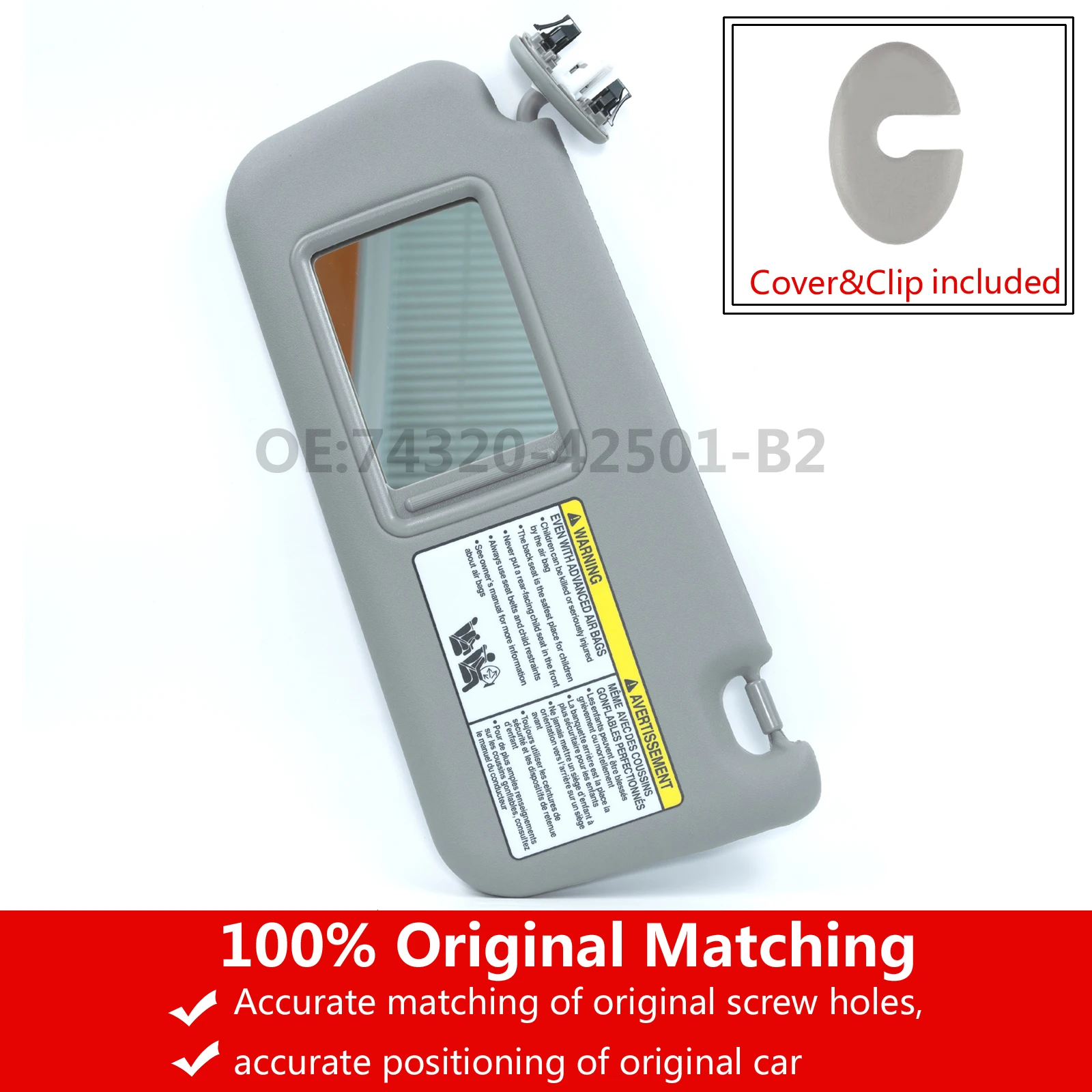 Автомобильный правый левый заменяемый солнцезащитный козырек для Toyota RAV4 2006 2007 2008