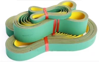 perimeter3200x30x2mm nylon sandwich plain belt gongs milling green yellow nylon sheet baseband drive belt