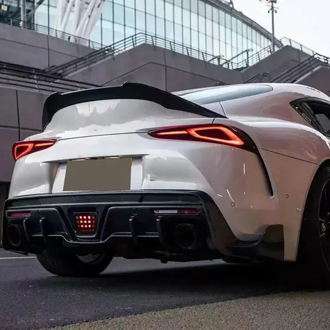 Для Toyota GR supra A90 A91 MK5 2019+ Спойлер на крышу из углеродного волокна Задние плавники Заднее крыло Багажник Верхний спойлер для губ Комплект кузова