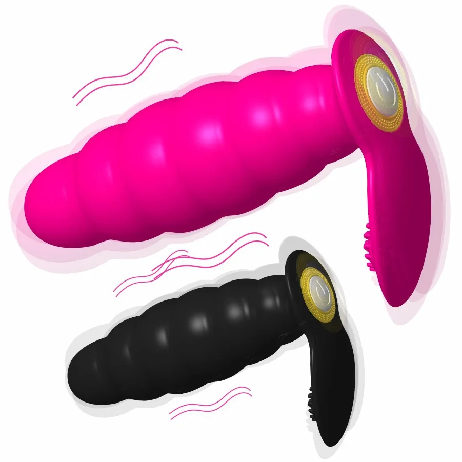 Мини носимый вибратор беспроводной мощный шок Анальная пробка Женская взрослая игрушка секс-игрушка мужской семейный массаж секс-игрушки