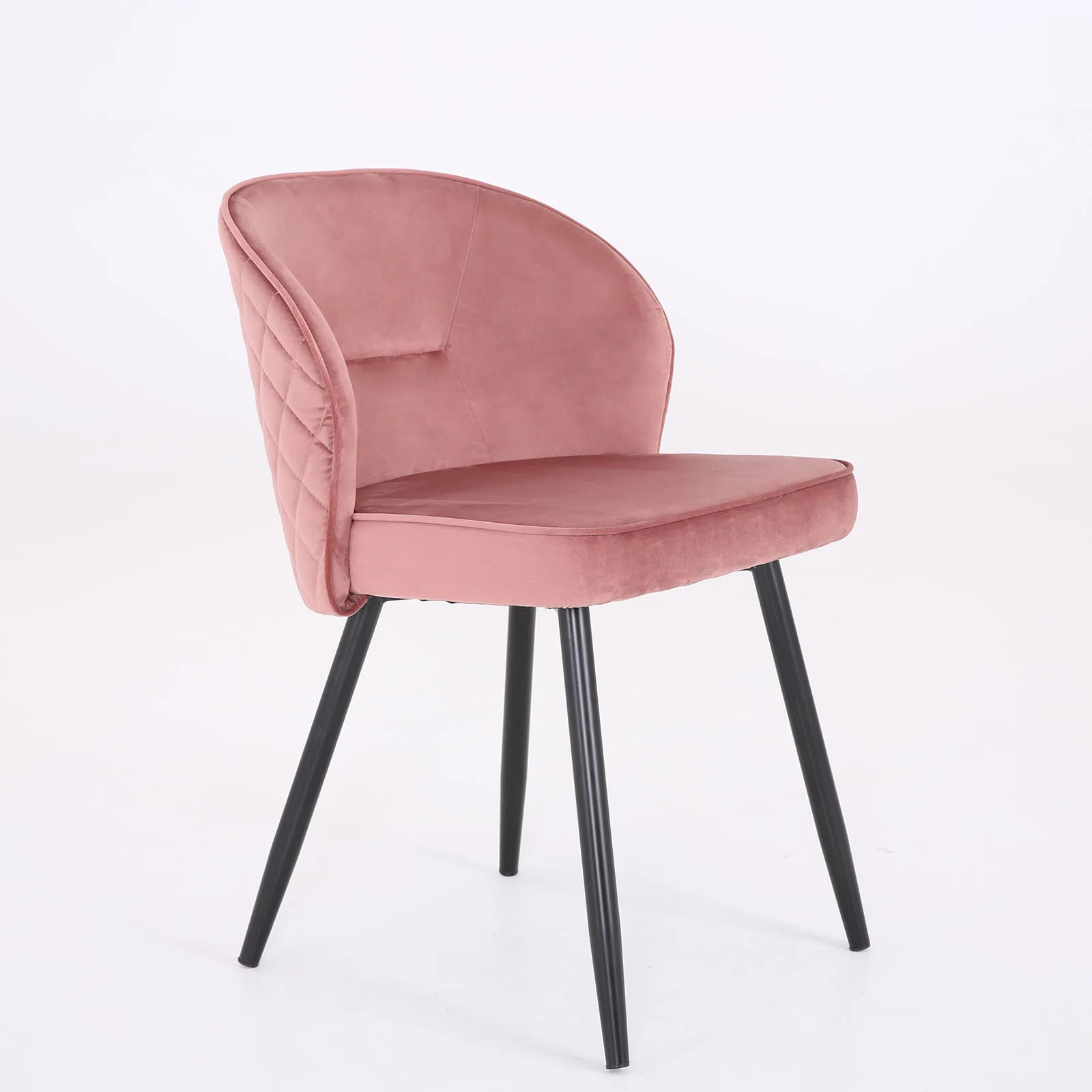 

2PCS Scandinavian Modern Velvet Dining Chairs Elegant Nordic Luxury Makeup Soft Stool Home Bedroom Kitchen Restaurant Furniture