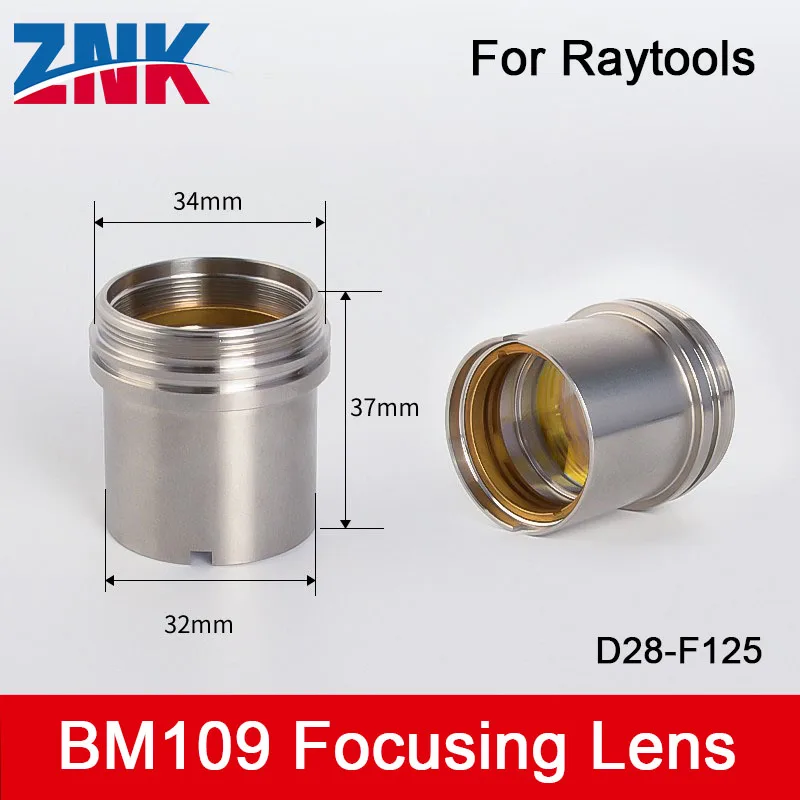 ZNK BM109 Коллимирующая и фокусирующая линза D28 F100 F125 мм с держателем линзы f для