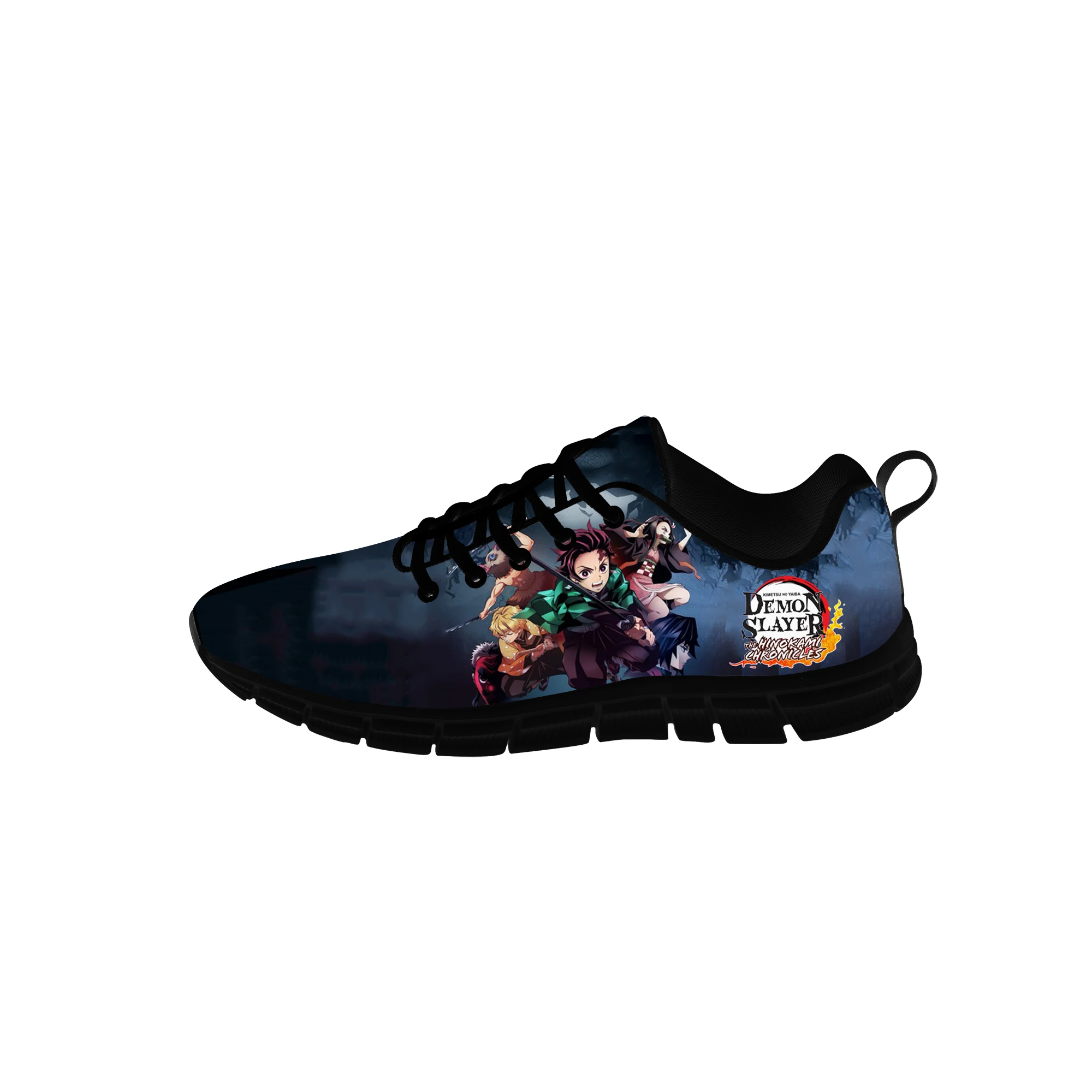 

Japanese Anime Demon Slayer cartoon Sneakers Mens Womens Teenager 3D Print Canvas Casual Cloth Shoes Cosplay Lightweight shoe