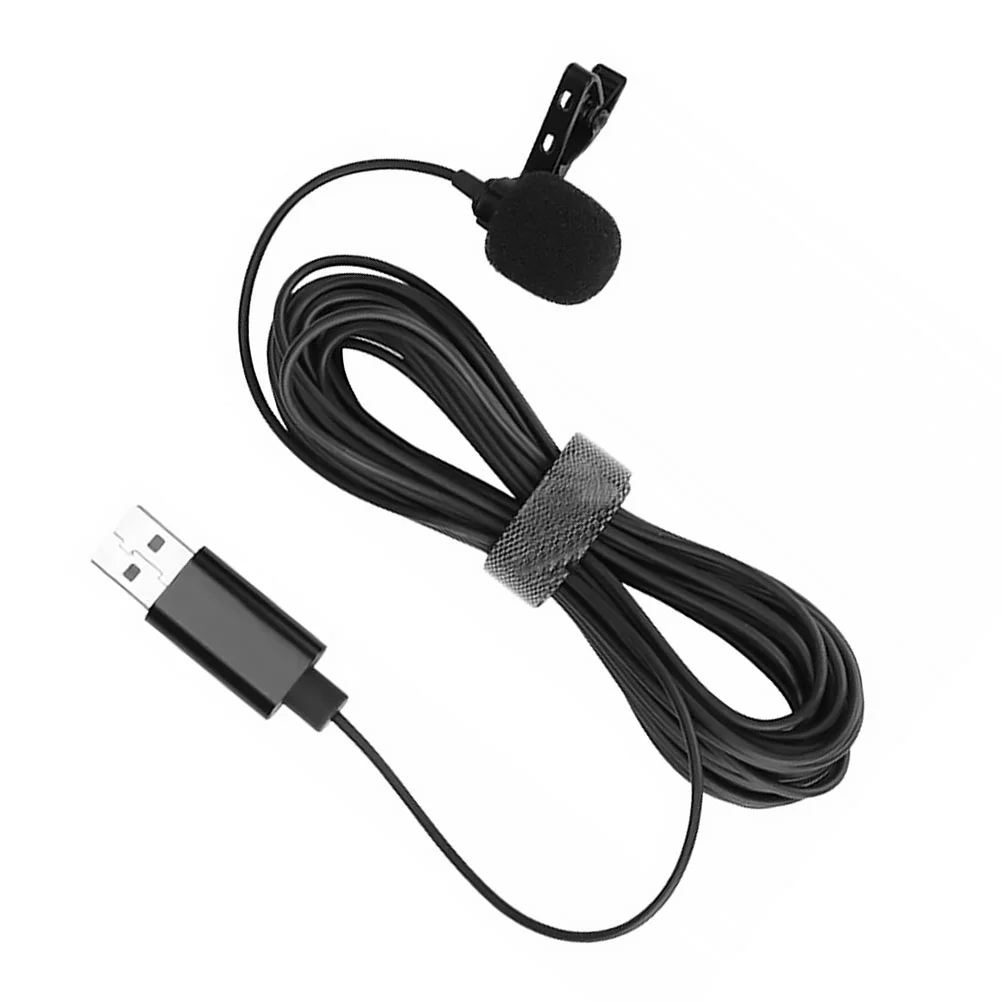 

1pc Lavalier Lapel Clip on Mic Omnidirectional Microphone Conference Microphone