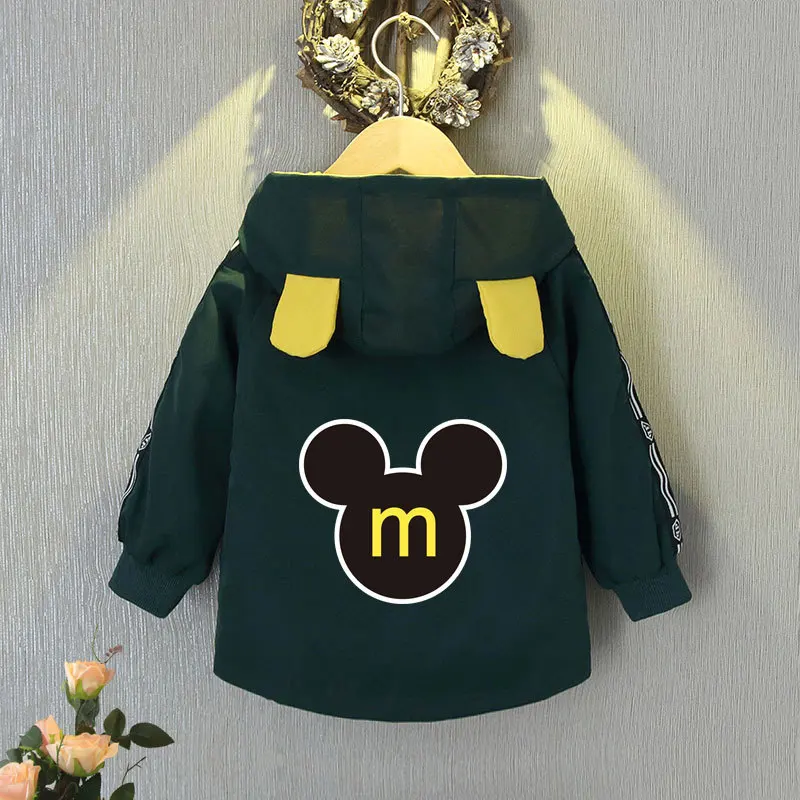 

Disney Mickey Mouse Outerwear Children Kids Clothes 1-6 Years 2022 Korean Trendy Little Boy Zippered Cardigan Jacket Tops