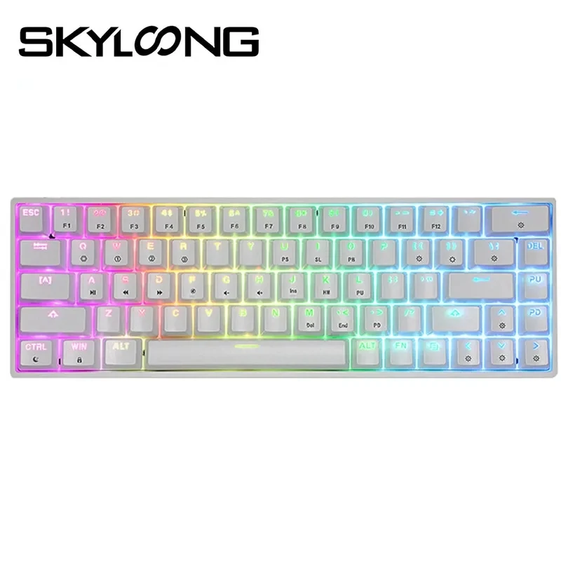 Механическая мини-клавиатура Skyloong GK68, портативная Съемная оптическая клавиатура с 68 клавишами, популярная сменная игровая клавиатура SK68 для WIN/MAC