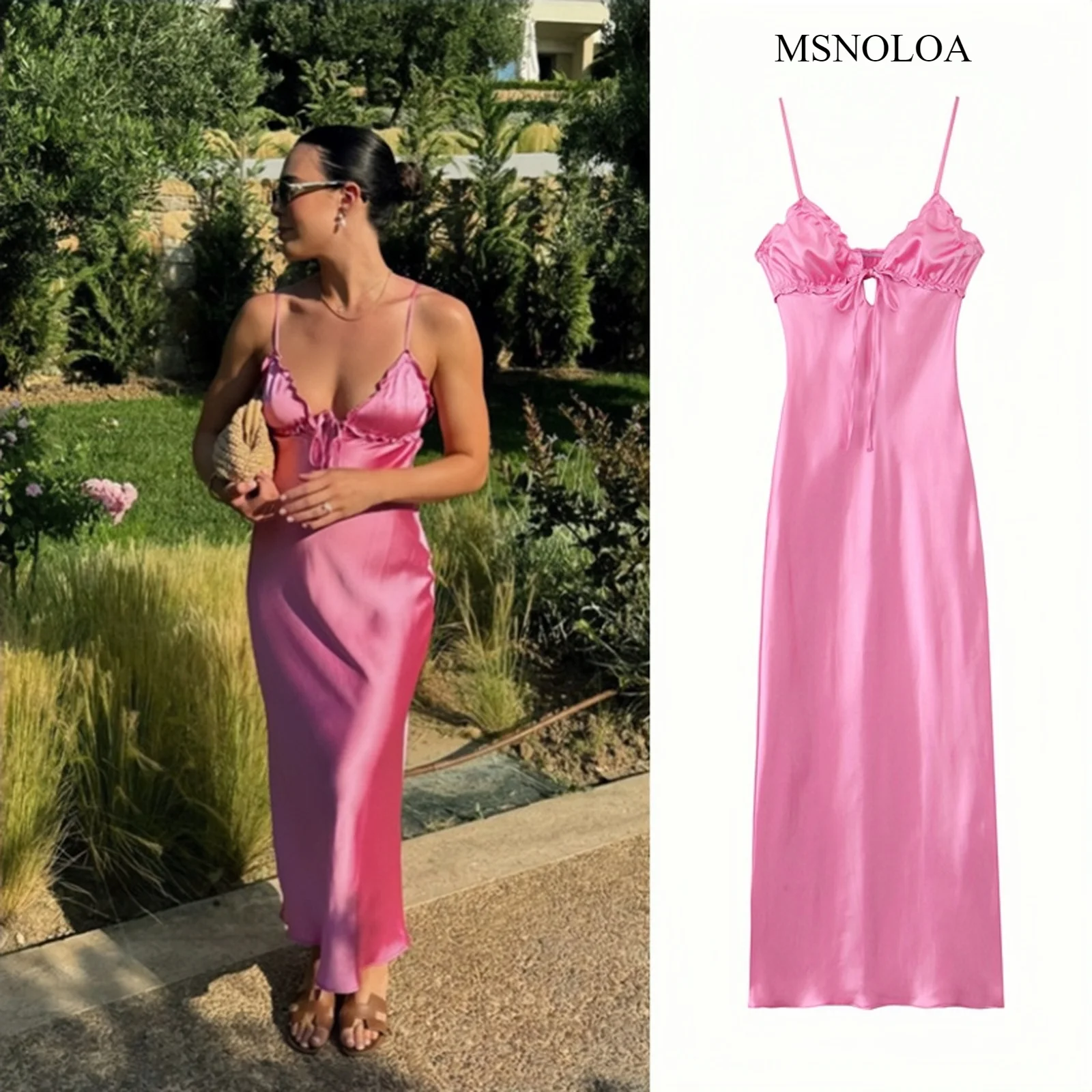 MSNLOA женское летнее платье 2024