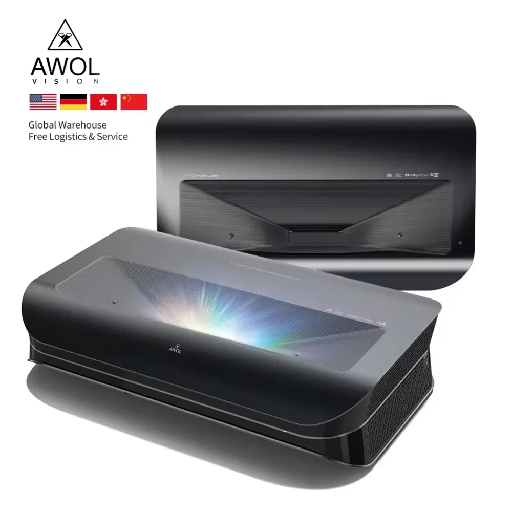 AWOL Vision LTV 3000/ 3500 Pro 4K Ультра короткий лазерный проектор 4k HDR10 + HD 3D тройной