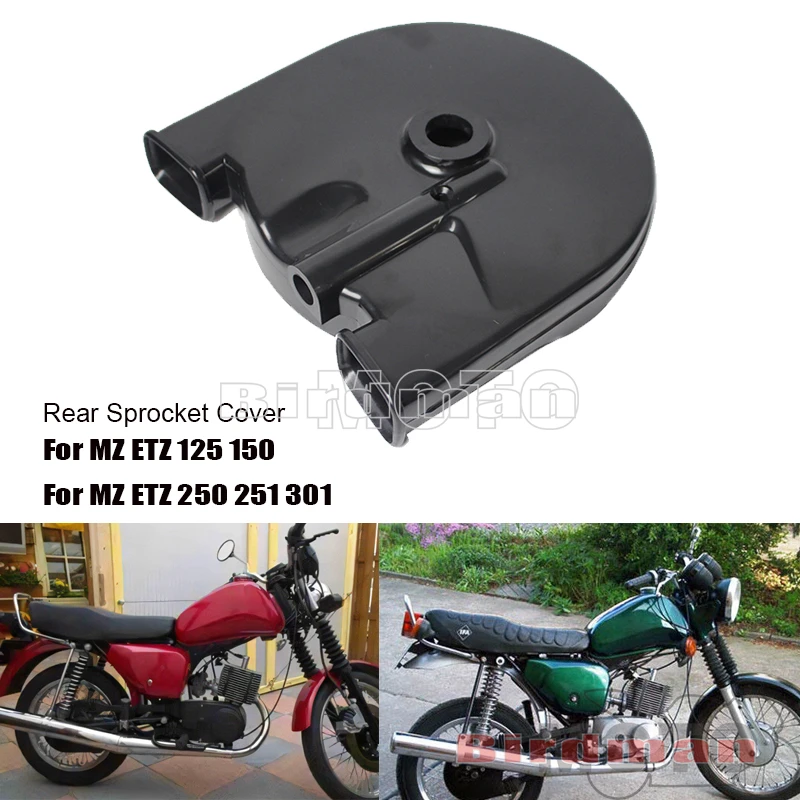

Motorcycle Accessories Rear Sprocket Cover Chain Guard Chain Case Protector ABS Plastic For MZ ETZ 125 150 MZ ETZ 250 251 301