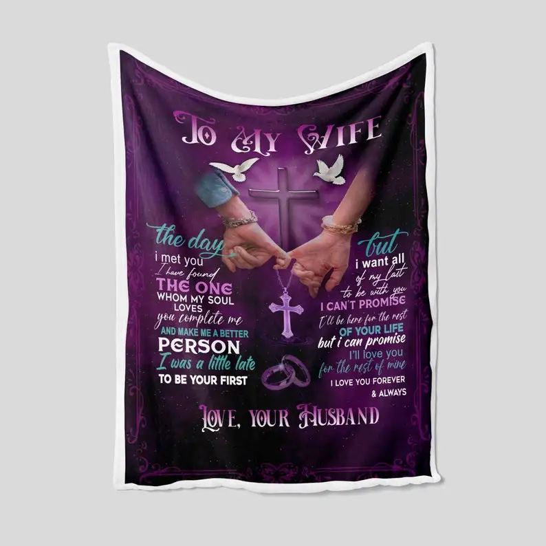 

To My Wife Blanket, Personalized Name Blanket, Couple Blanket, Family Throw Blanket - Blankets for Wife