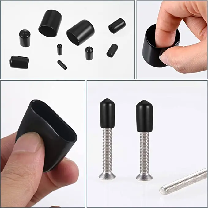 

156 Pieces End Tube Pipe Bar Cap Removable Household Office Bar Cover Replacement Protector Waterproof Dust-proof Soft