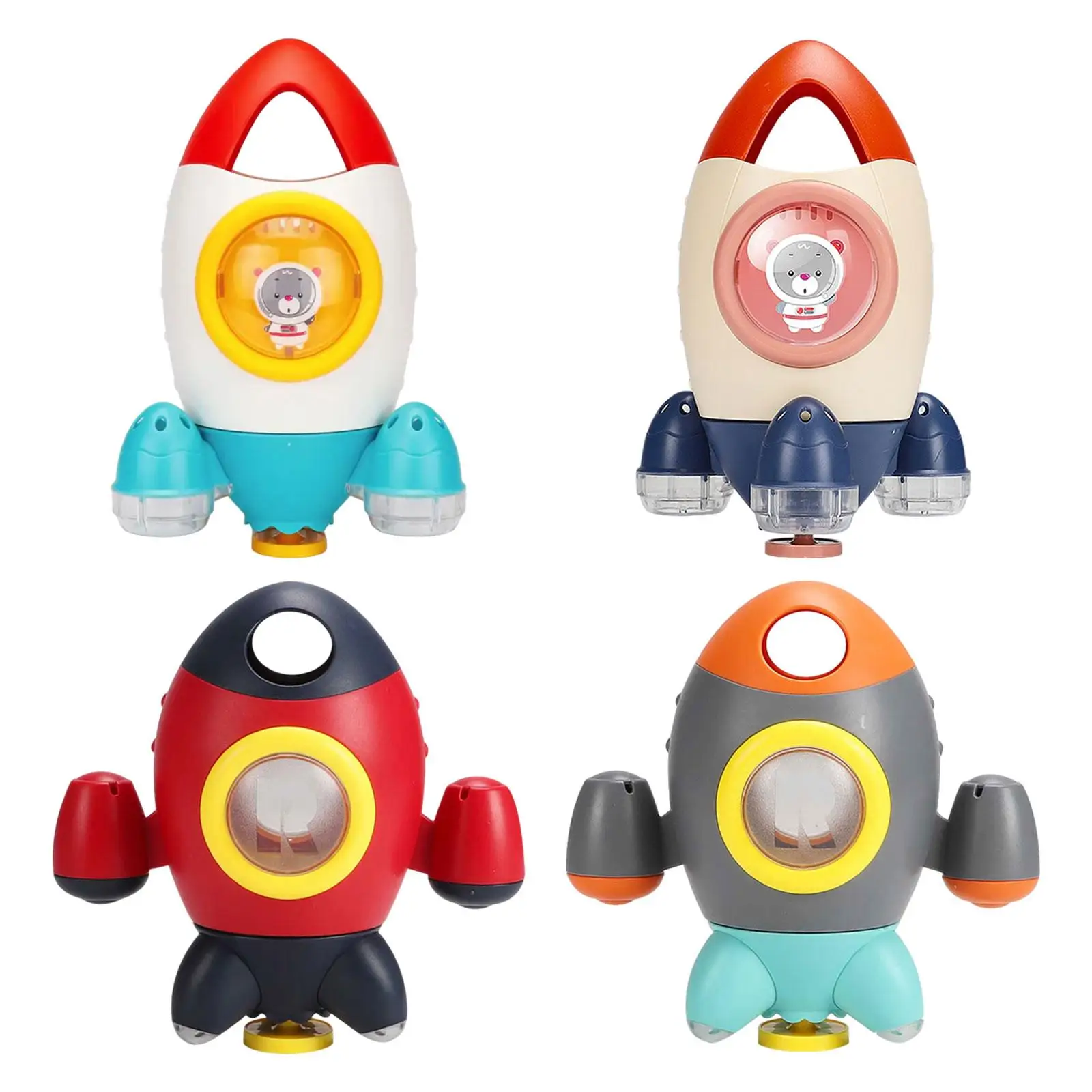 

Kids Playing Water Toy Water Spray Rocket Bath Baby Cartoon Bathing Toy for Infants Bathtub Swimming Pool Toddlers Ages 1-5