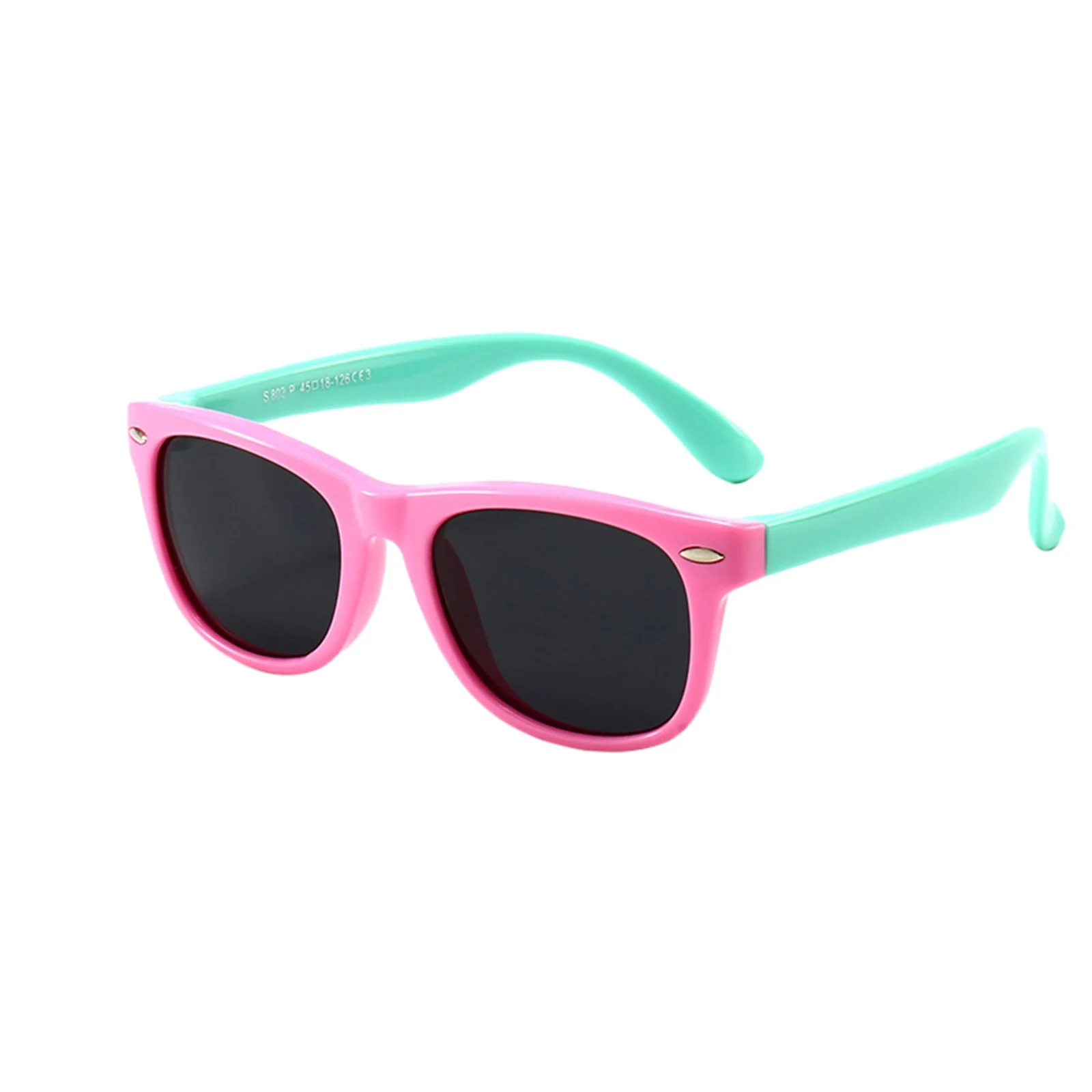 

Children Lightweight Sunglasses Round Shaped Patchwork Sunglasses for Boys and Girls