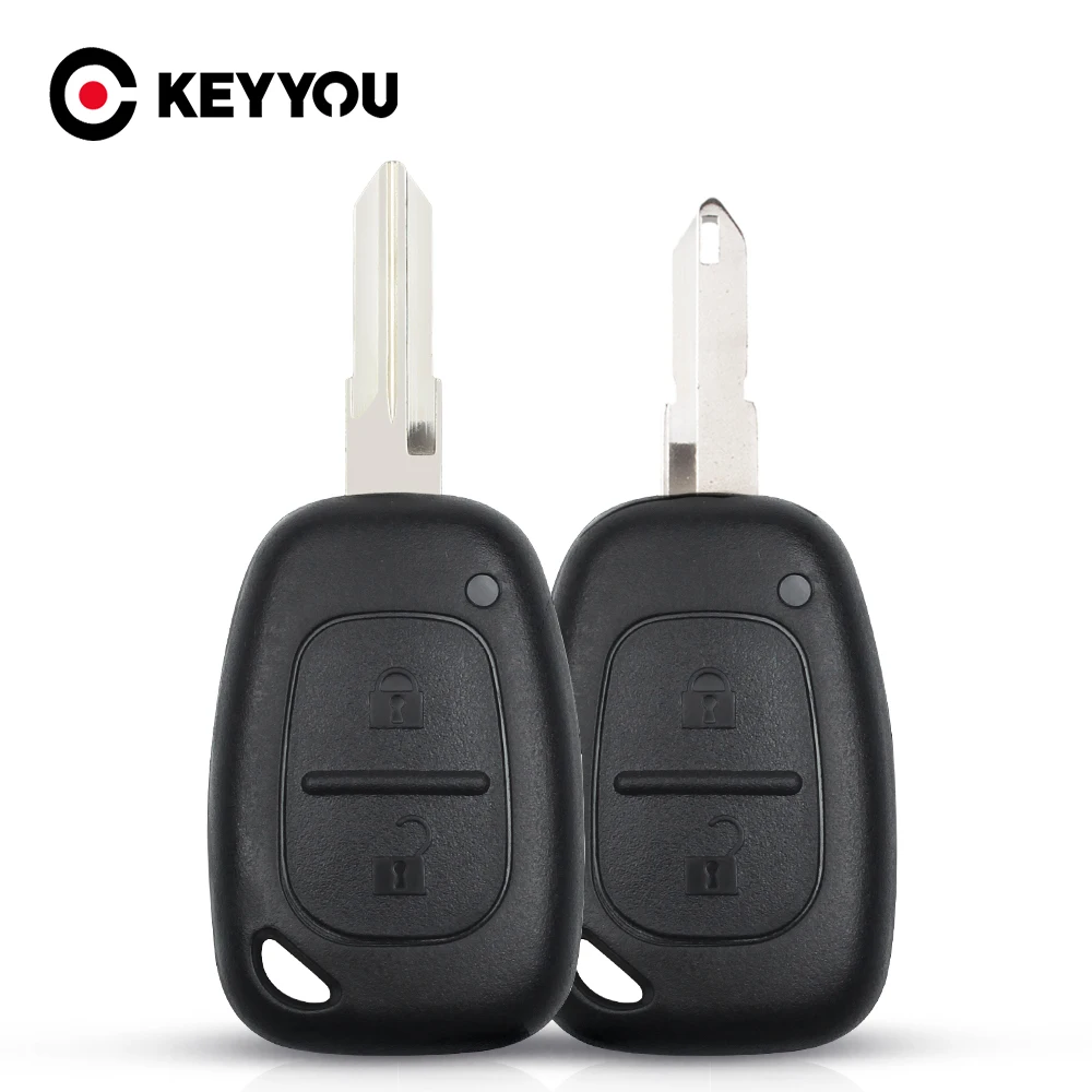 

KEYYOU 15X 2 Button Remote Car Key Shell Cover Fob Case For Vauxhall/Opel Vivaro/ Renault Movano Trafic Renault Kangoo Blank