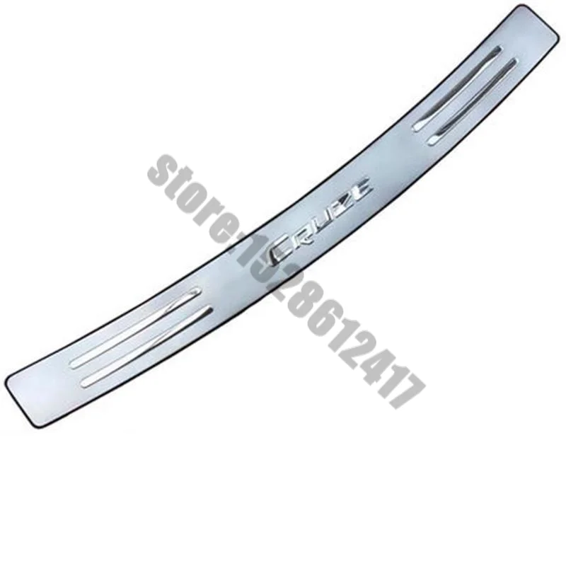 

For 2009-2014 Chevrolet Cruze Sedan car accessories stainless Rear Bumper Protector Sill Trunk Rear guard Tread Plate Sticker