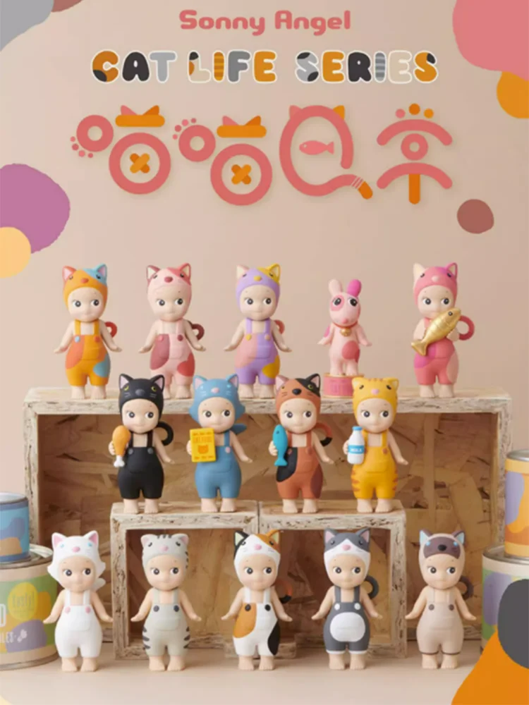 

Meow Daily Series Japanese Cat Blind Box SonnyAngel Kawaii Action Anime Figures Toys Caja Bag Birthday Gifts Caixas Supresas