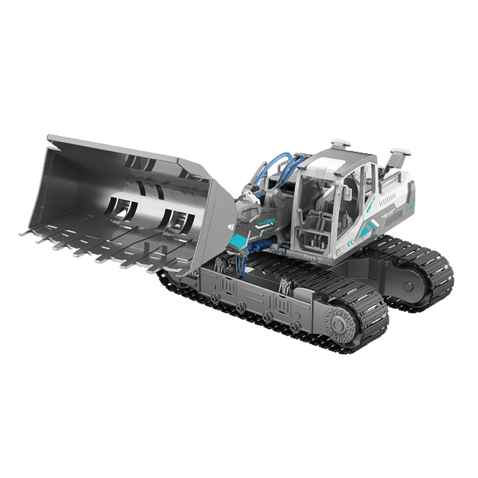 

Excavator Toy DIY Pull Back Trucks Construction Toy Waterflood Crawler Excavator Hydraulic Power Scientific Gift For Boys