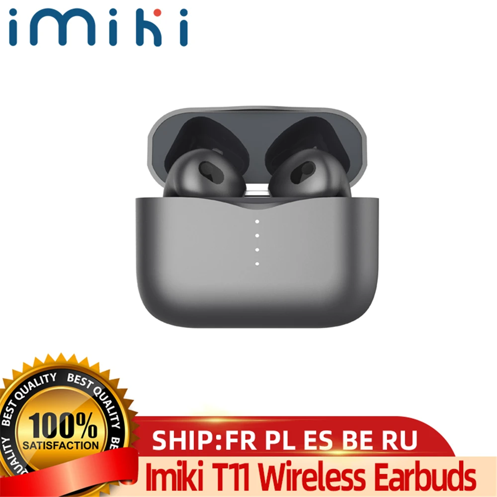

Imiki T11 TWS Ture Wireless Earphones Bluetooth V5.2 Headphone Touch Control Stereo Earbuds Noise Cancelling IPX5 for Xiaomi