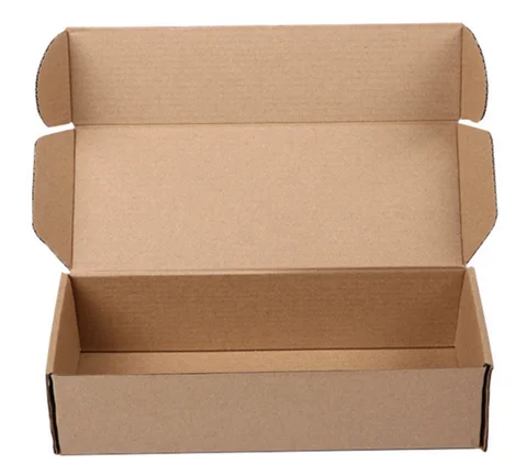 Коробка из коричневой гофрированной бумаги, картонная коробка для самолета, подарочная упаковочная коробка, упаковка для носков, плотная Подарочная коробка из твердой бумаги, 10 шт./партия