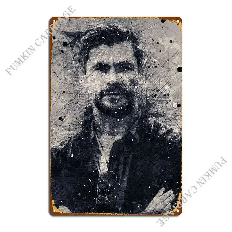 Металлическая табличка Chris Hemsworth